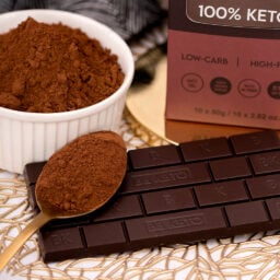 Veganská Keto Čokoláda + MCT Olej - Klasická Tmavá 80g