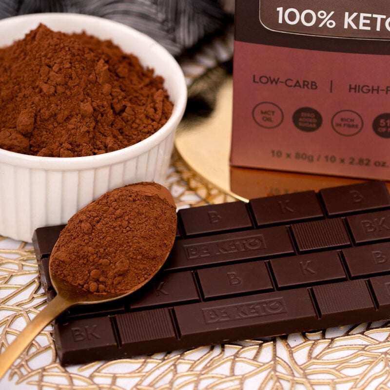 Veganská Keto Čokoláda + MCT Olej - Klasická Tmavá 80g