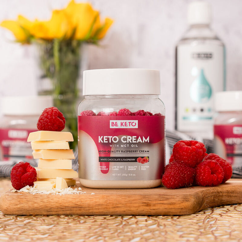Keto Krém – Bílá Čokoláda a Malina 250g