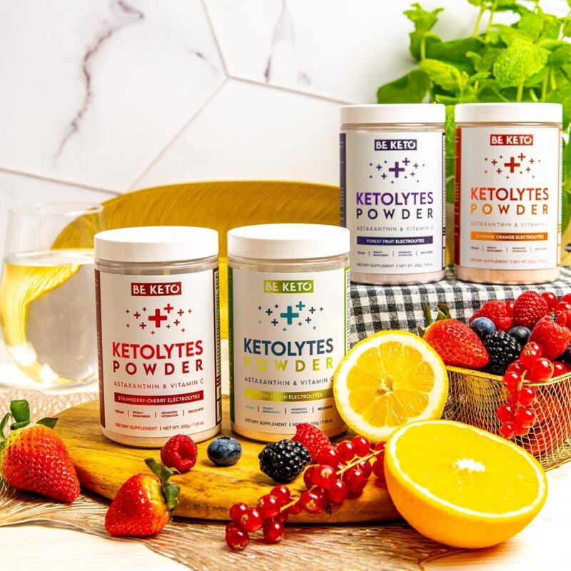 Elektrolyty Ketolytes v Prášku – Slunečný Pomeranč 200g