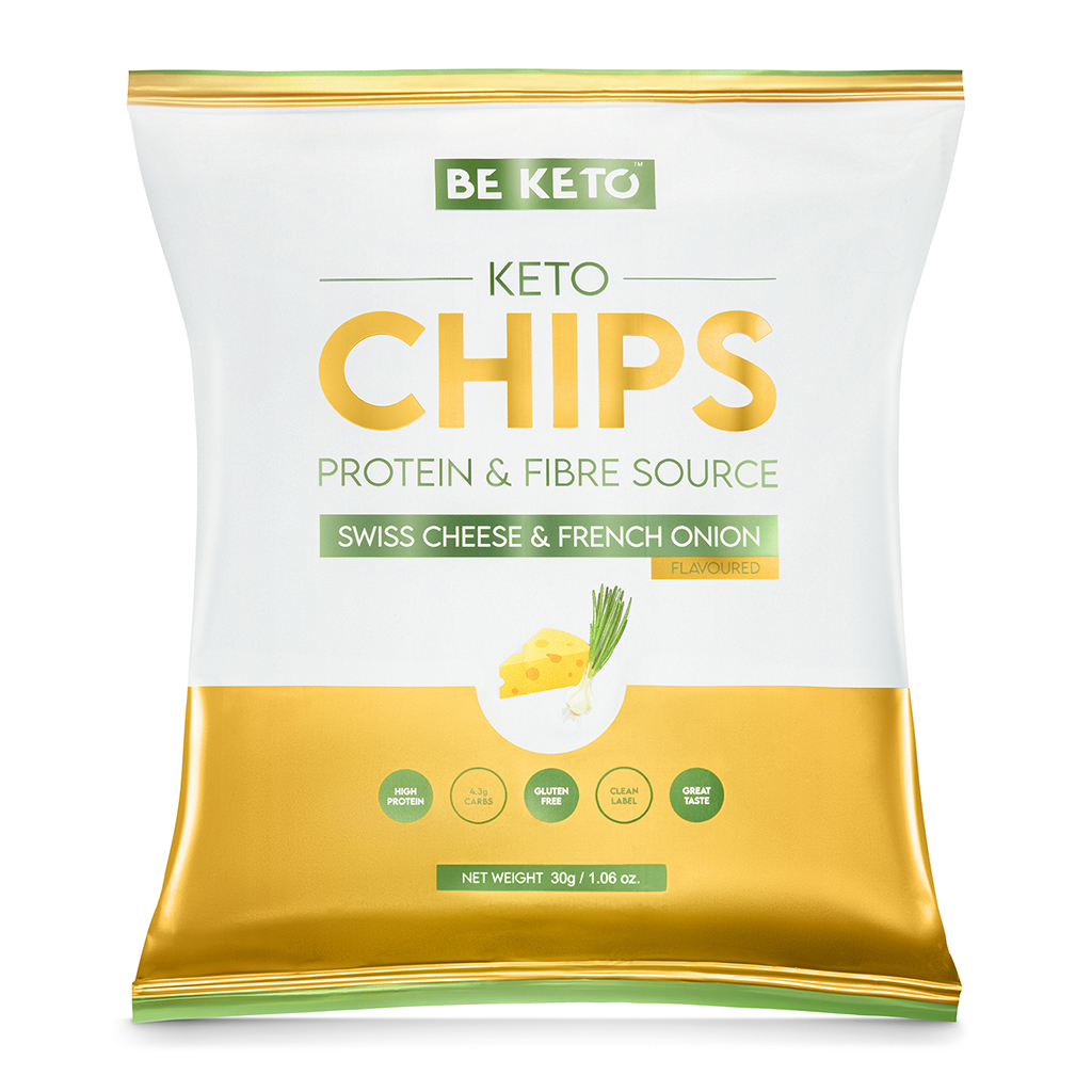 Keto Chipsy - Švýcarský Sýr a Francouzská Cibule 30g