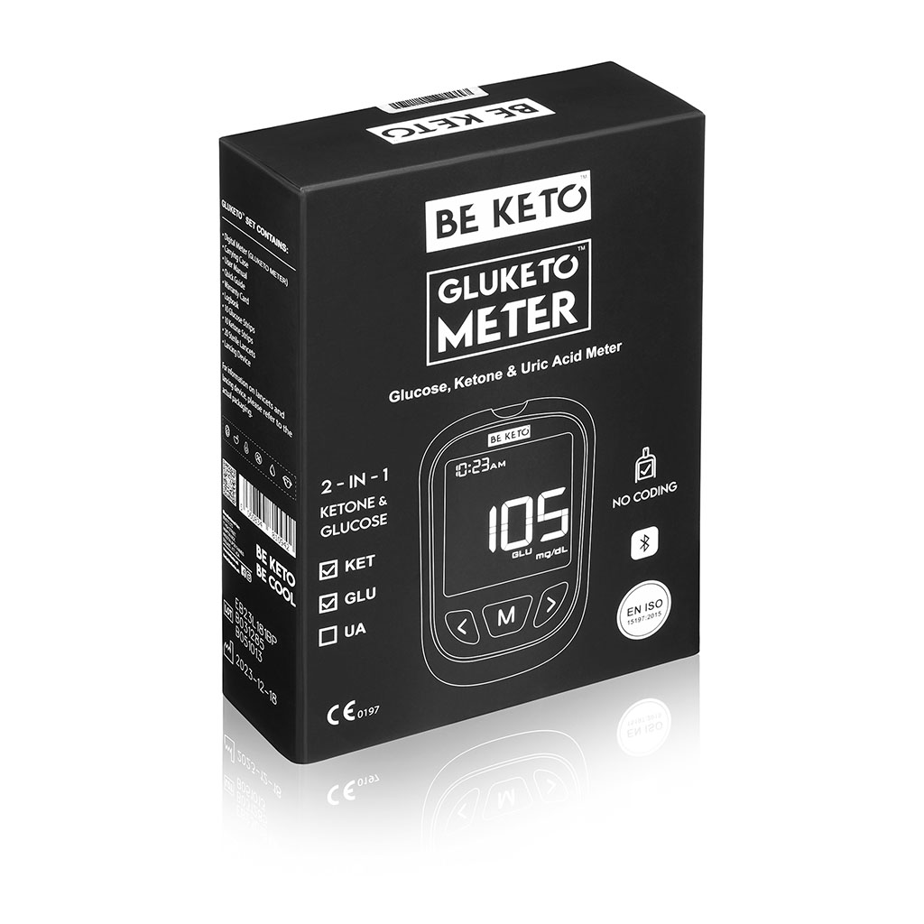 GluKeto Meter: Glukometr & Ketometr (Startovací Sada)
