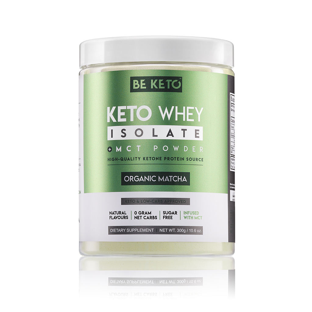 Keto Syrovátkový Izolát + MCT - Organická Matcha 300G