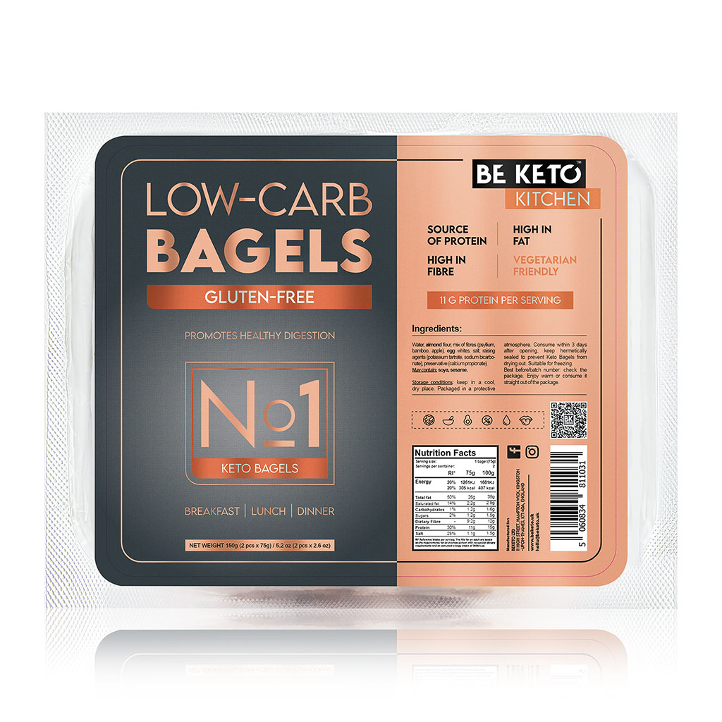 Keto Bezlepkové Bagely 2x75g