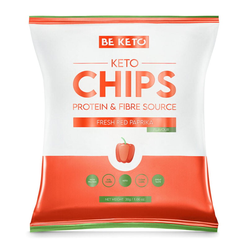 Keto Chipsy - Čerstvá Červená Paprika 30g Keto Chipsy - Čerstvá Červená Paprika 30g