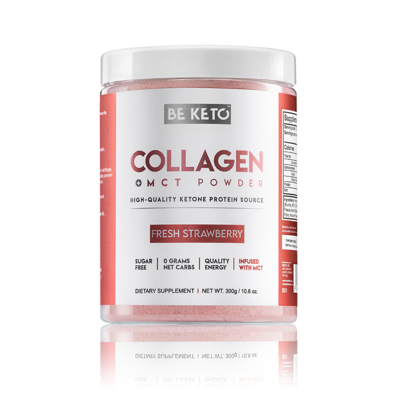 Keto Kolagen + MCT Olej - Čerstvá Jahoda 300g Keto Kolagen + MCT Olej - Čerstvá Jahoda 300g
