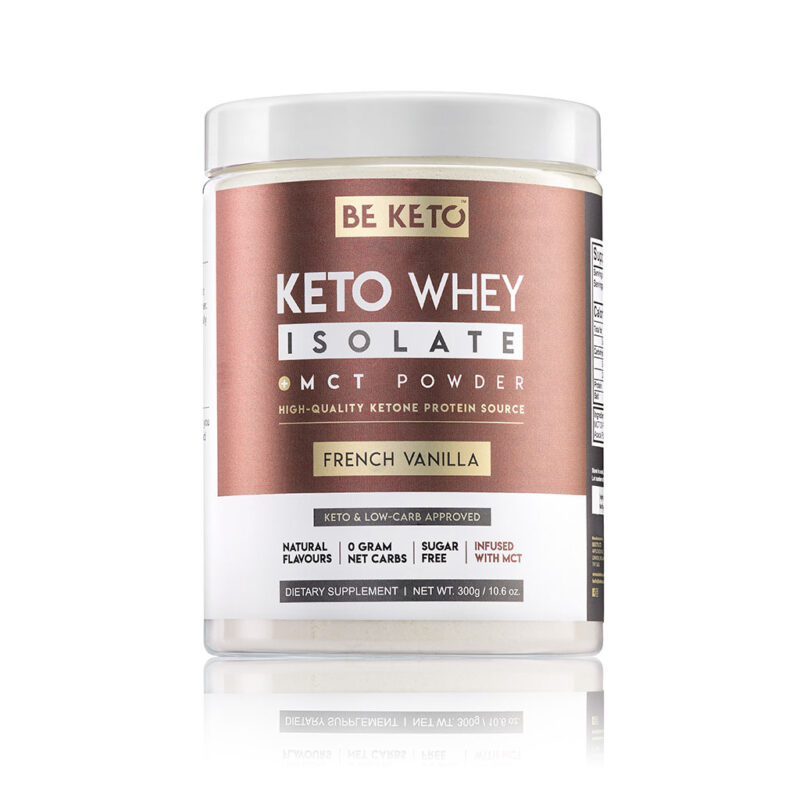 Keto Syrovátkový Izolát + MCT - Francouzská Vanilka 300G Keto Syrovátkový Izolát + MCT - Francouzská Vanilka 300G
