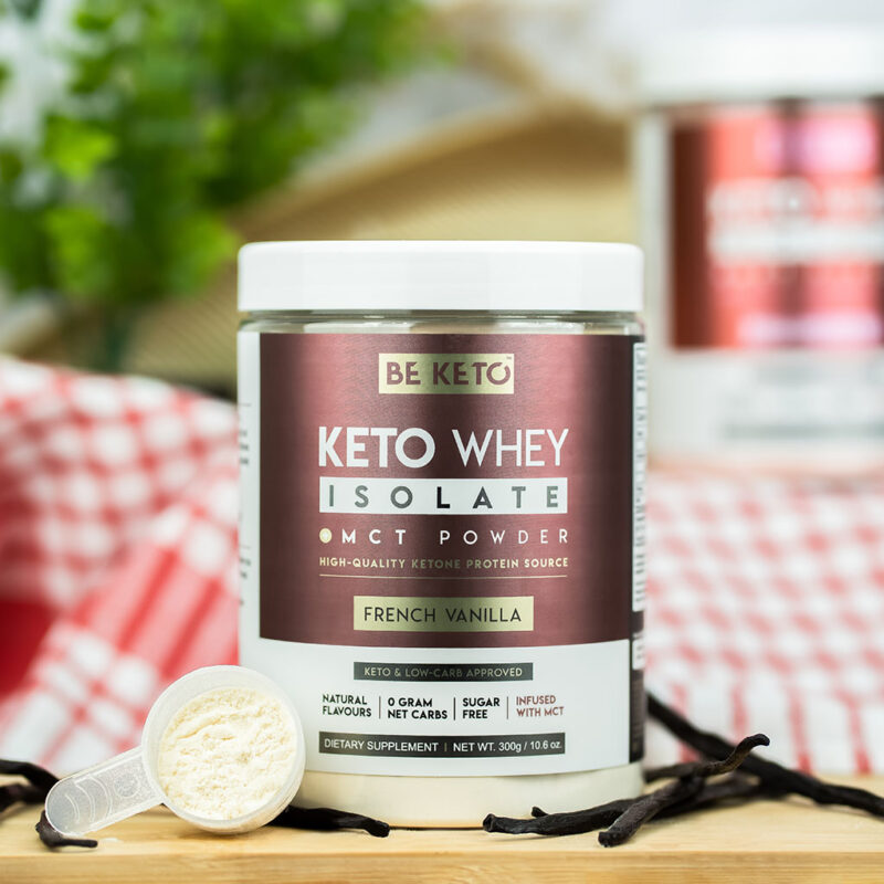 Keto Syrovátkový Izolát + MCT - Francouzská Vanilka 300G Keto Syrovátkový Izolát + MCT - Francouzská Vanilka 300G