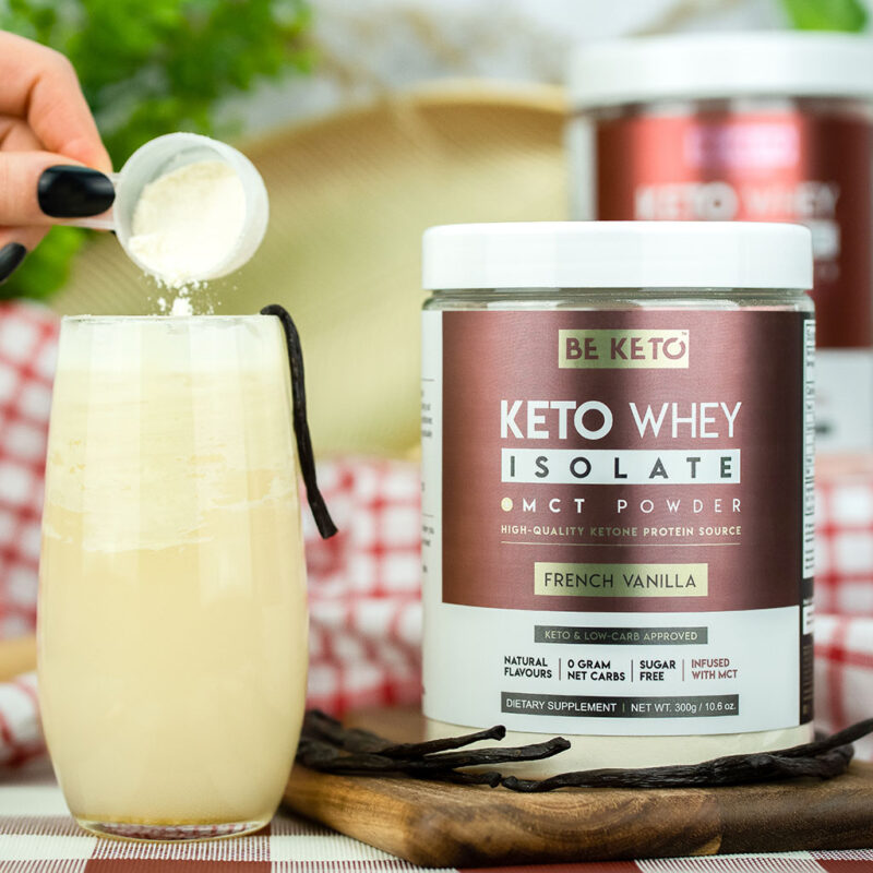 Keto Syrovátkový Izolát + MCT - Francouzská Vanilka 300G Keto Syrovátkový Izolát + MCT - Francouzská Vanilka 300G