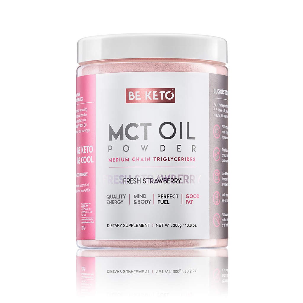 MCT Olej v Prášku - Čerstvé Jahody 300G