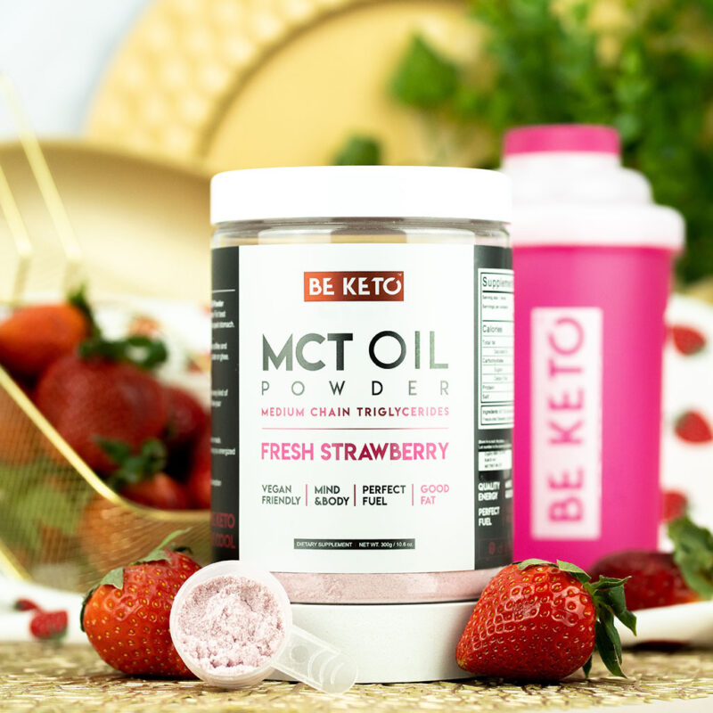 MCT Olej v Prášku - Čerstvé Jahody 300G MCT Olej v Prášku - Čerstvé Jahody 300G