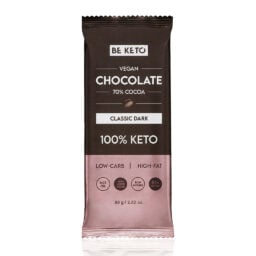 Veganská Keto Čokoláda + MCT Olej - Klasická Tmavá 80g