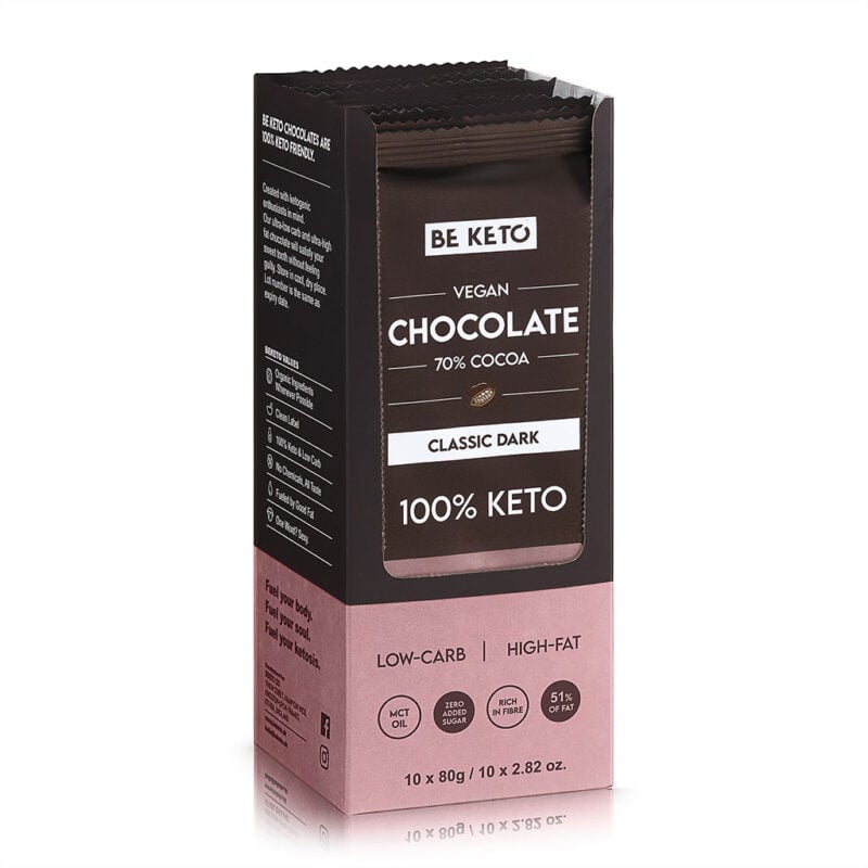 Veganská Keto Čokoláda Sada 10 ks