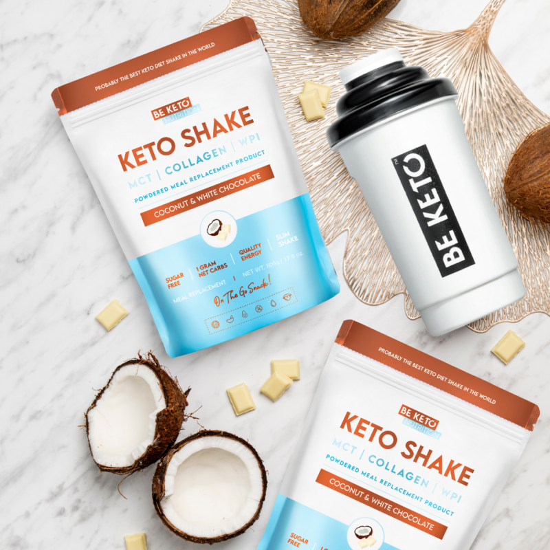 Diet Keto Shake – Kokos a Bílá Čokoláda 500g