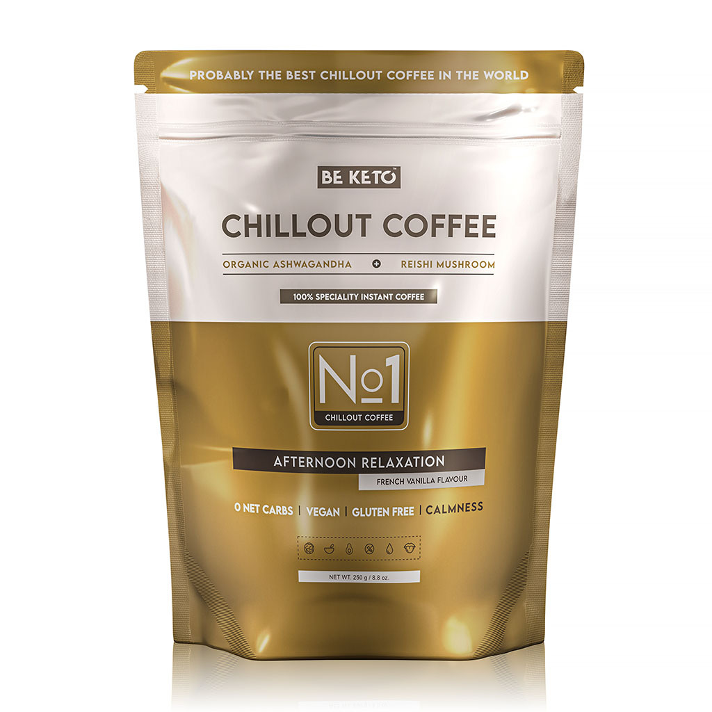 Instantní Káva – Chillout (Reishi & Ashwagandha) – Francouzská Vanilka 250g