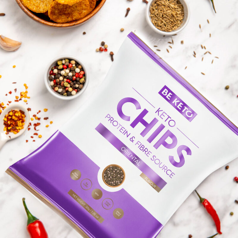 Keto Chipsy - Pikantní Orientální 30g Keto Chipsy - Pikantní Orientální 30g