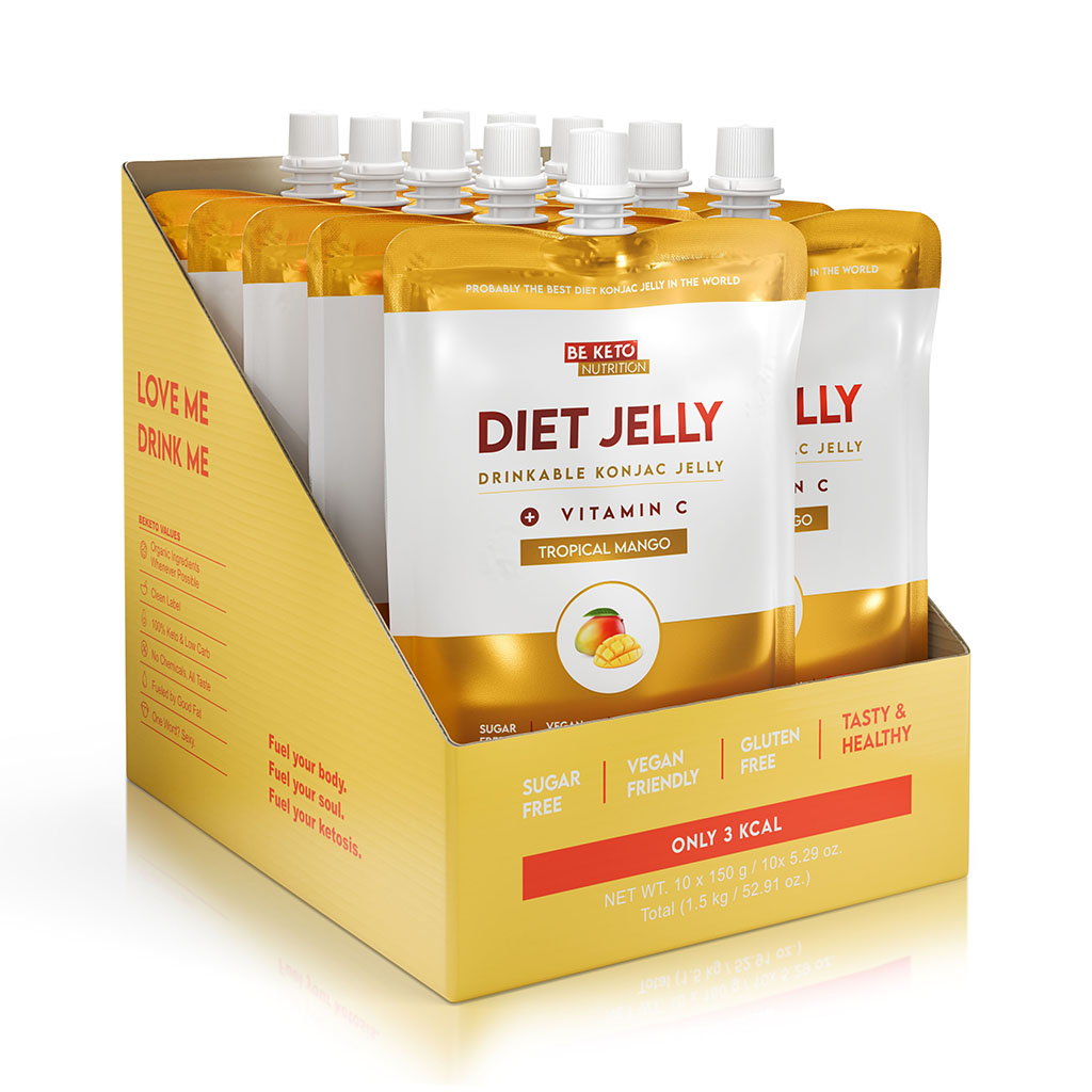 Konjakové Dietní Želé Sada 5 ks Konjakové Dietní Želé 5 x 150g – Tropické Mango