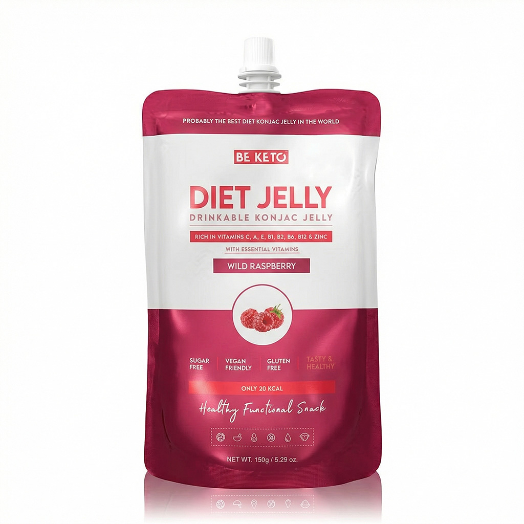 Konjakové Dietní Želé & Vitamíny – Divoká Malina 150g
