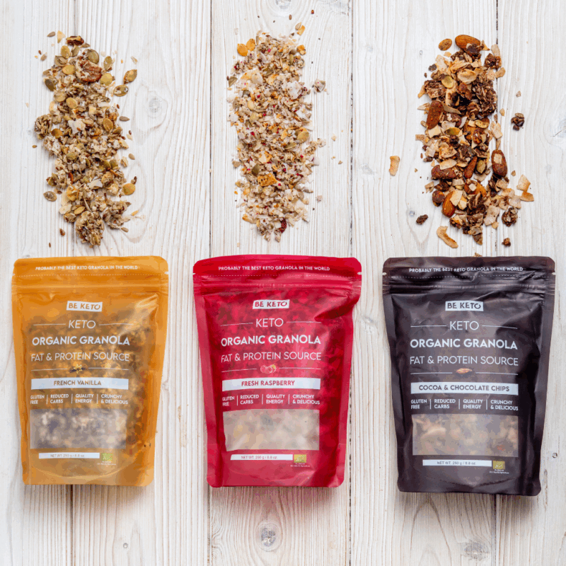 Keto Bio Granola - Francouzská Vanilka 250g