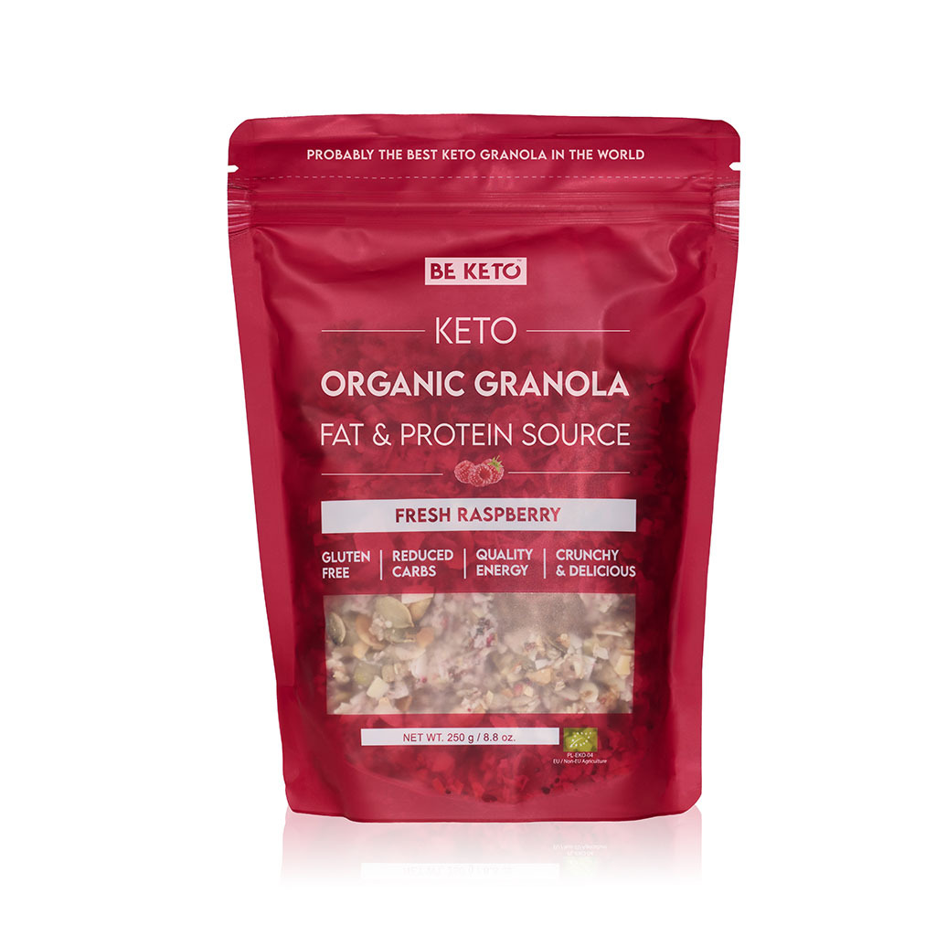 Keto Bio Granola - Čerstvé Maliny 250g