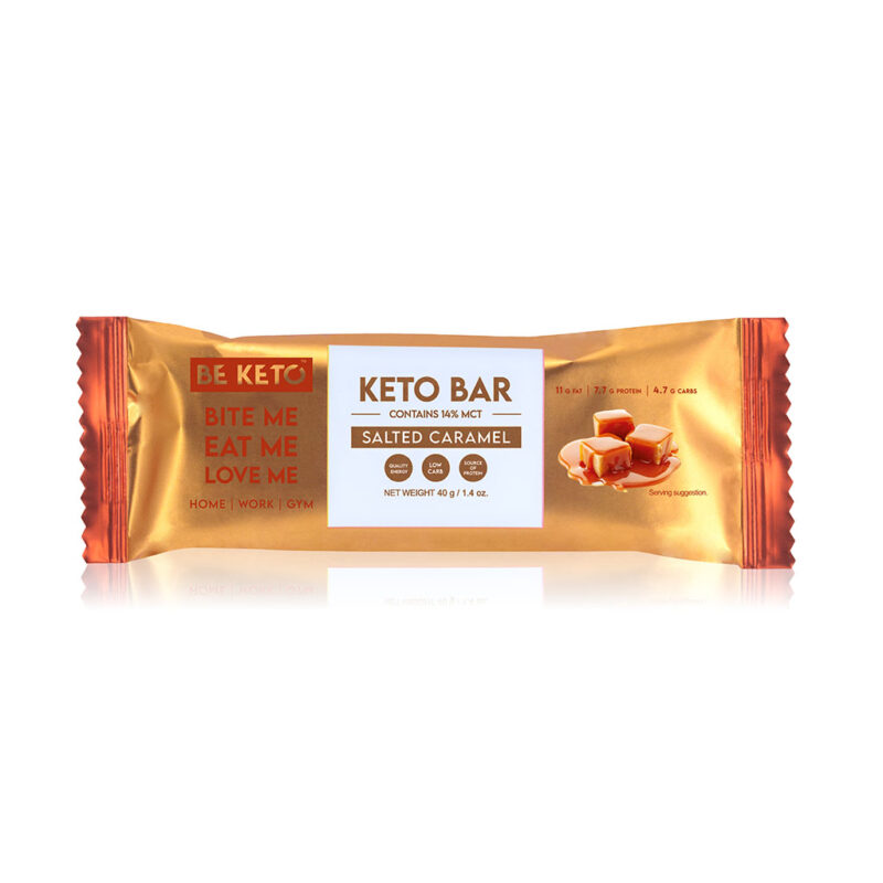 Keto Tyčinka – Slaný Karamel v Čokoládě 40g