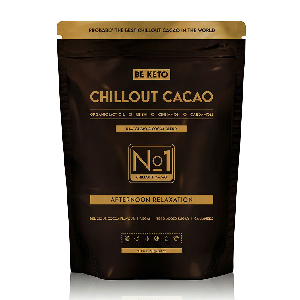 Ceremoniální Kakao – Chillout (MCT olej & Reishi) – Skořice & Kardamom 250g