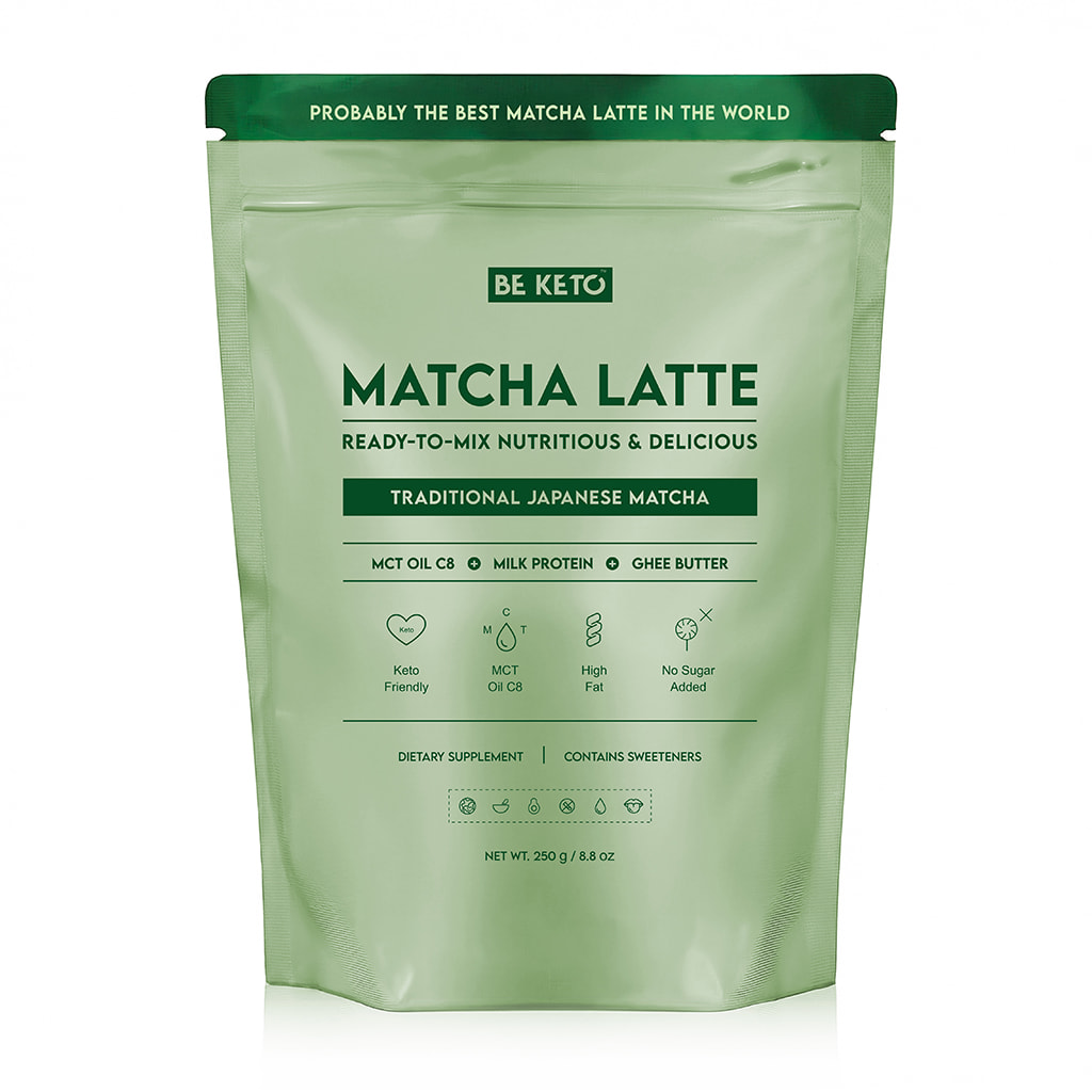 Matcha Latte (MCT C8 Olej & Protein & Ghee) – Tradiční Japonská 250g