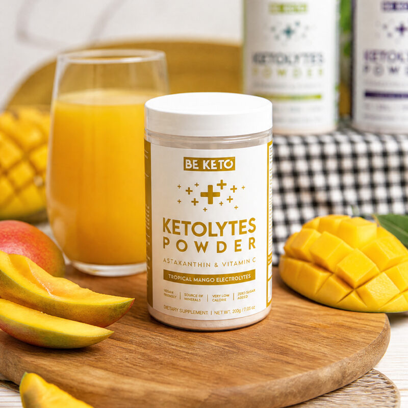 Elektrolyty Ketolytes v Prášku – Tropické Mango 200g