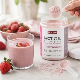 MCT Olej v Prášku – Čerstvé Jahody 300G