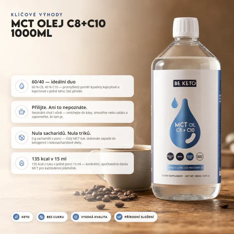MCT Olej C8 + C10 1000ML – Benefit MCT Olej C8 + C10 1000ML