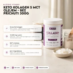 Keto Kolagen + MCT Olej – Bez Příchuti 300g – Benefit Keto Kolagen + MCT Olej – Bez Příchuti 300g