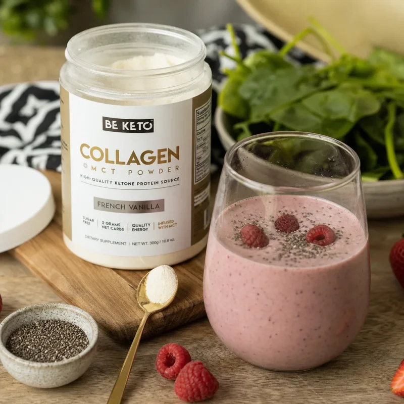 Keto Kolagen + MCT Olej – Francouzská Vanilka 300g