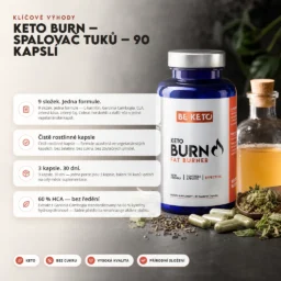 Keto Burn – Spalovač Tuku – 90 Kapslí