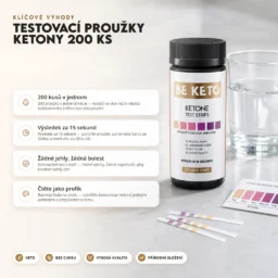 Ketonové Testovací Proužky 200 ks