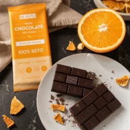 Veganská Keto Čokoláda + MCT Olej – Slunečný Pomeranč 80g – Lifestyle 4 Veganská Keto Čokoláda + MCT Olej – Slunečný Pomeranč 80g