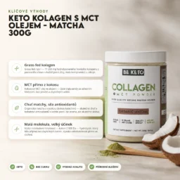 Keto Kolagen + MCT Olej – Organická Matcha 300g – Benefit Keto Kolagen + MCT Olej – Organická Matcha 300g