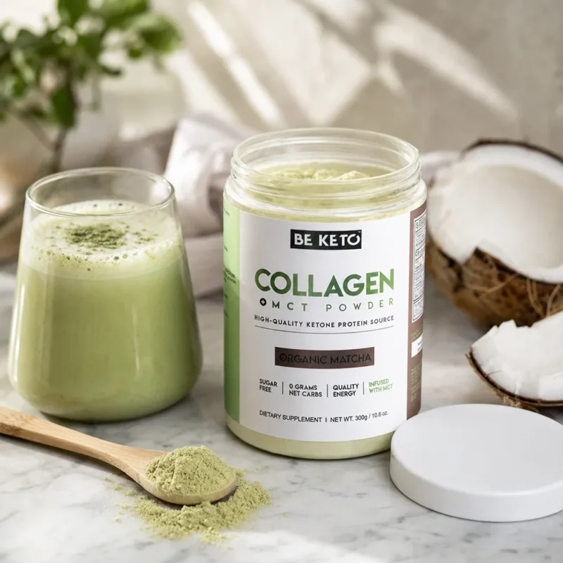 Keto Kolagen + MCT Olej – Organická Matcha 300g – Lifestyle 3 Keto Kolagen + MCT Olej – Organická Matcha 300g
