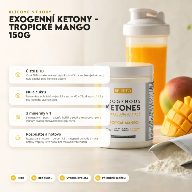 Exogenní Ketony – Tropické Mango 150g