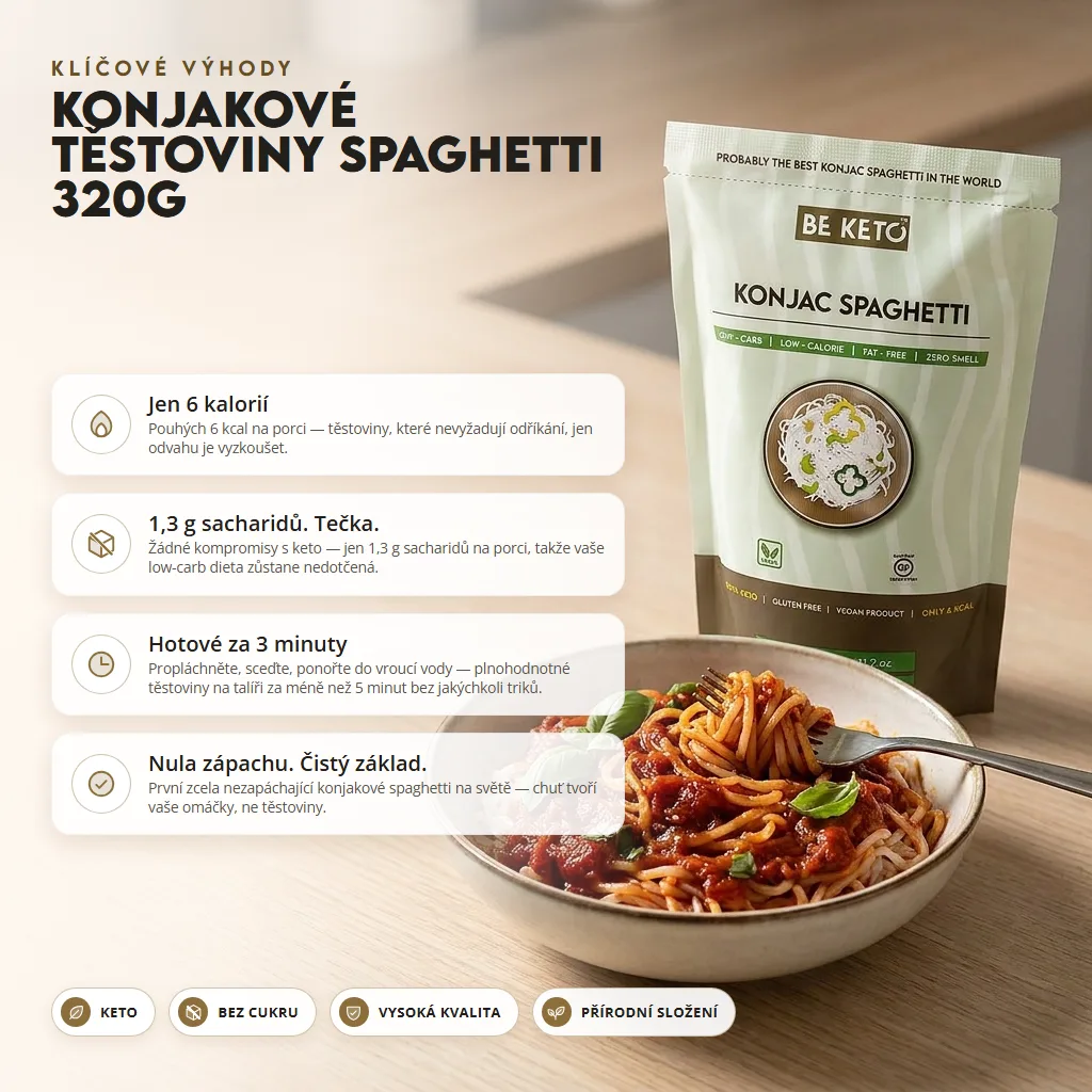 Konjakové Těstoviny Špagety 320g