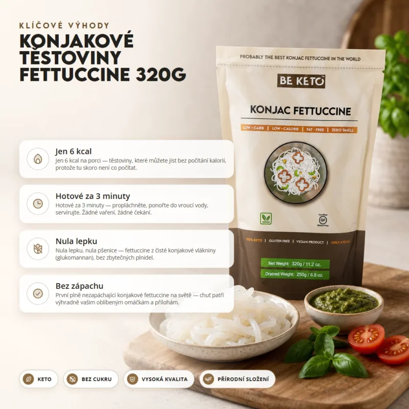 Konjakové Těstoviny Fettuccine 320g
