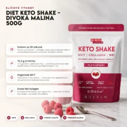 Diet Keto Shake – Divoká Malina 500g – Benefit Diet Keto Shake – Divoká Malina 500g