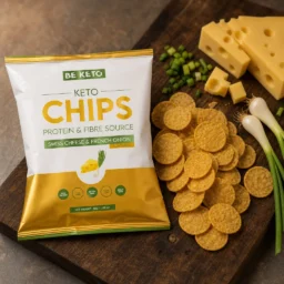 Keto Chipsy – Švýcarský Sýr a Francouzská Cibule 30g