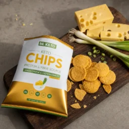 Keto Chipsy – Švýcarský Sýr a Francouzská Cibule 30g