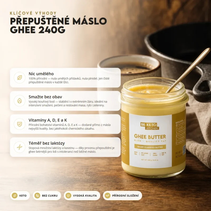Přepuštěné Máslo Ghee 240g