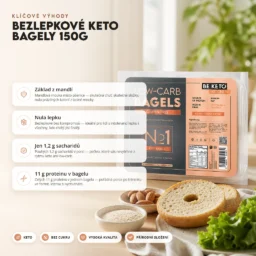 Keto Bezlepkové Bagely 2x75g