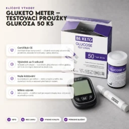 GluKeto Meter – Glukózové Proužky 50 ks