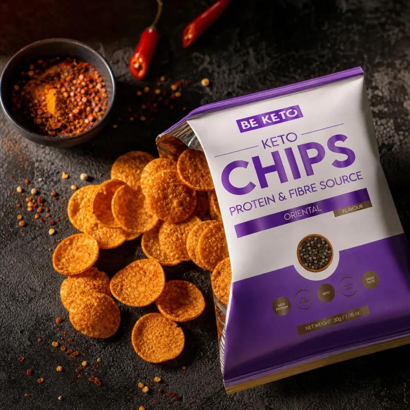 Keto Chipsy – Pikantní Orientální 30g – Lifestyle 2 Keto Chipsy – Pikantní Orientální 30g