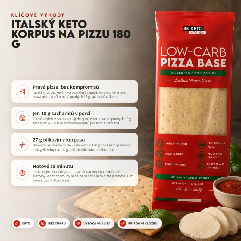 Italská Keto Pizza 180g