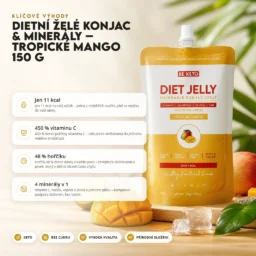 Konjacové Dietní Želé & Minerály – Tropické Mango 150g – Benefit Konjacové Dietní Želé & Minerály – Tropické Mango 150g