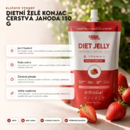 Konjakové Dietní Želé – Čerstvé Jahody 150g – Benefit Konjakové Dietní Želé – Čerstvé Jahody 150g